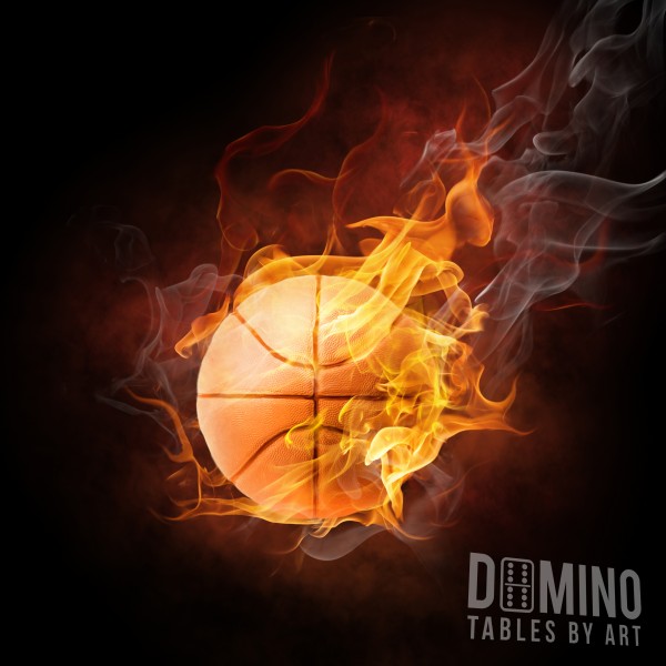 T030 Flaming Basketball